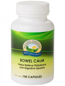 Nature's Sunshine, Bowel Calm, 375 mg, 100 Capsules
