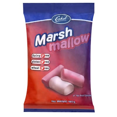 Eskal, Pink & White Marshmallow, 180 g