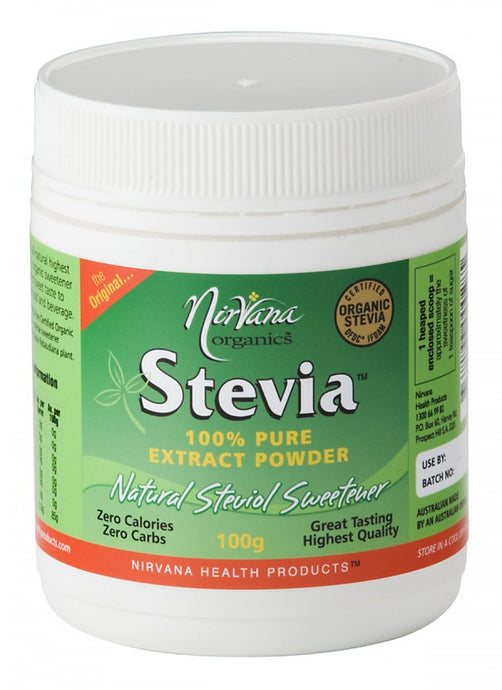 Nirvana Organics, Stevia, 100% Pure Extract, Powder, 100 g