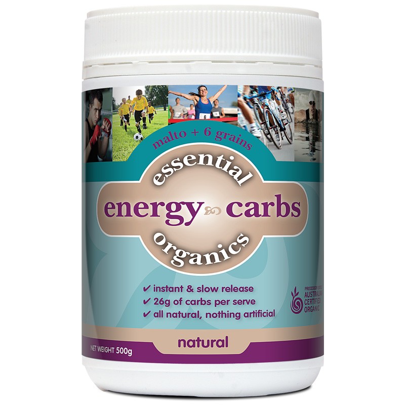 Phyto Therapy, Essential Organics, Energy Carbs, Natural, 500 g