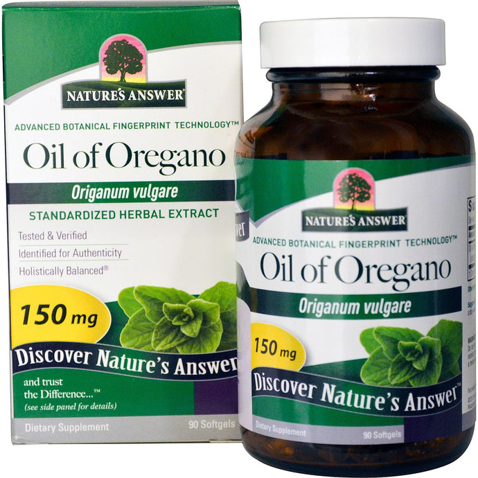 Nature's Answer, Oil of Oregano, Origanum Vulgare, 150 mg, 90 Softgels