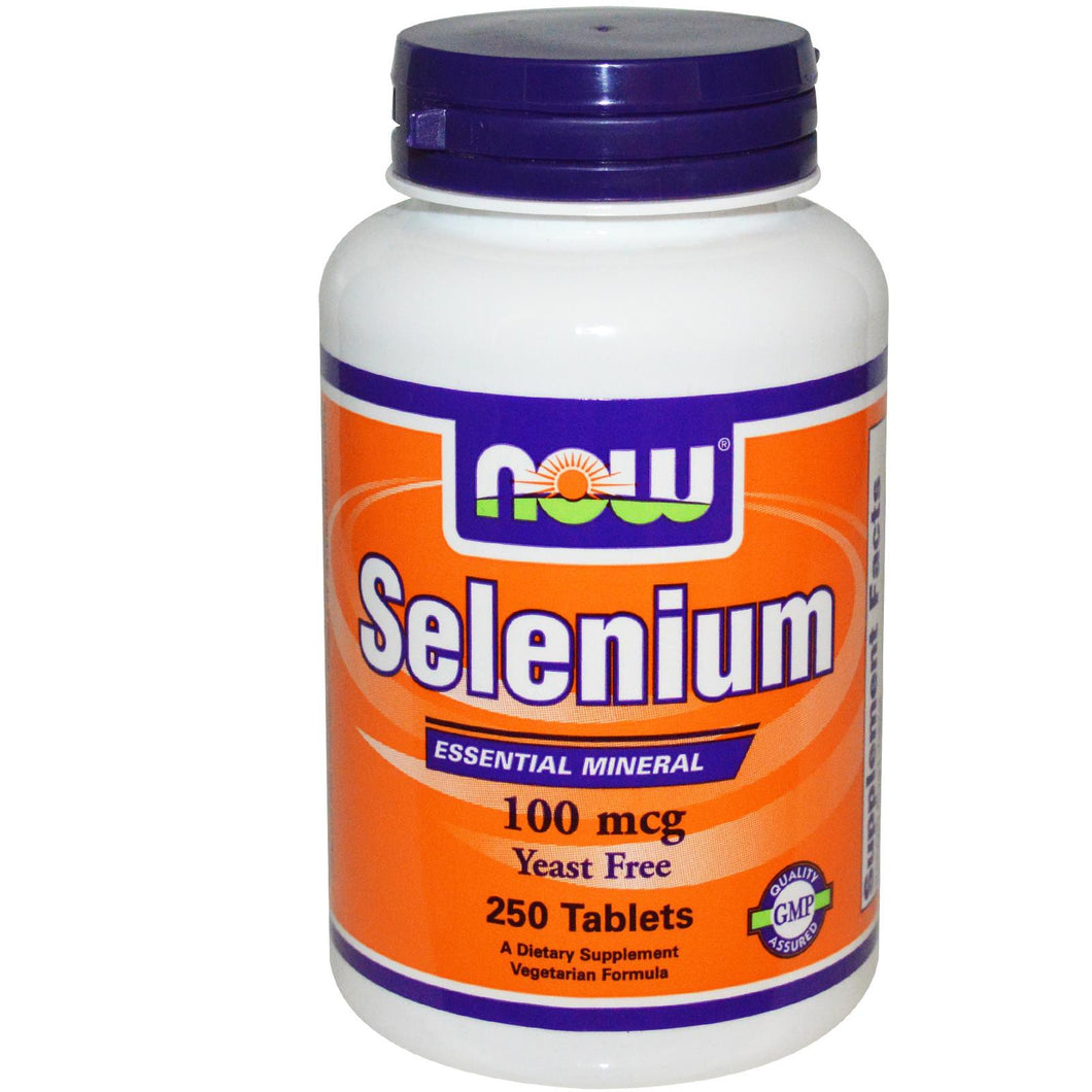 Now Foods Selenium Yeast Free 100 mcg 250 Tablets - Dietary Supplement