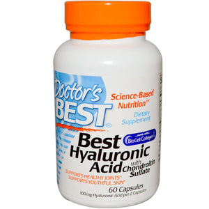 Doctor's Best Best Hyaluronic Acid with Chondroitin Sulfate 60 Capsules