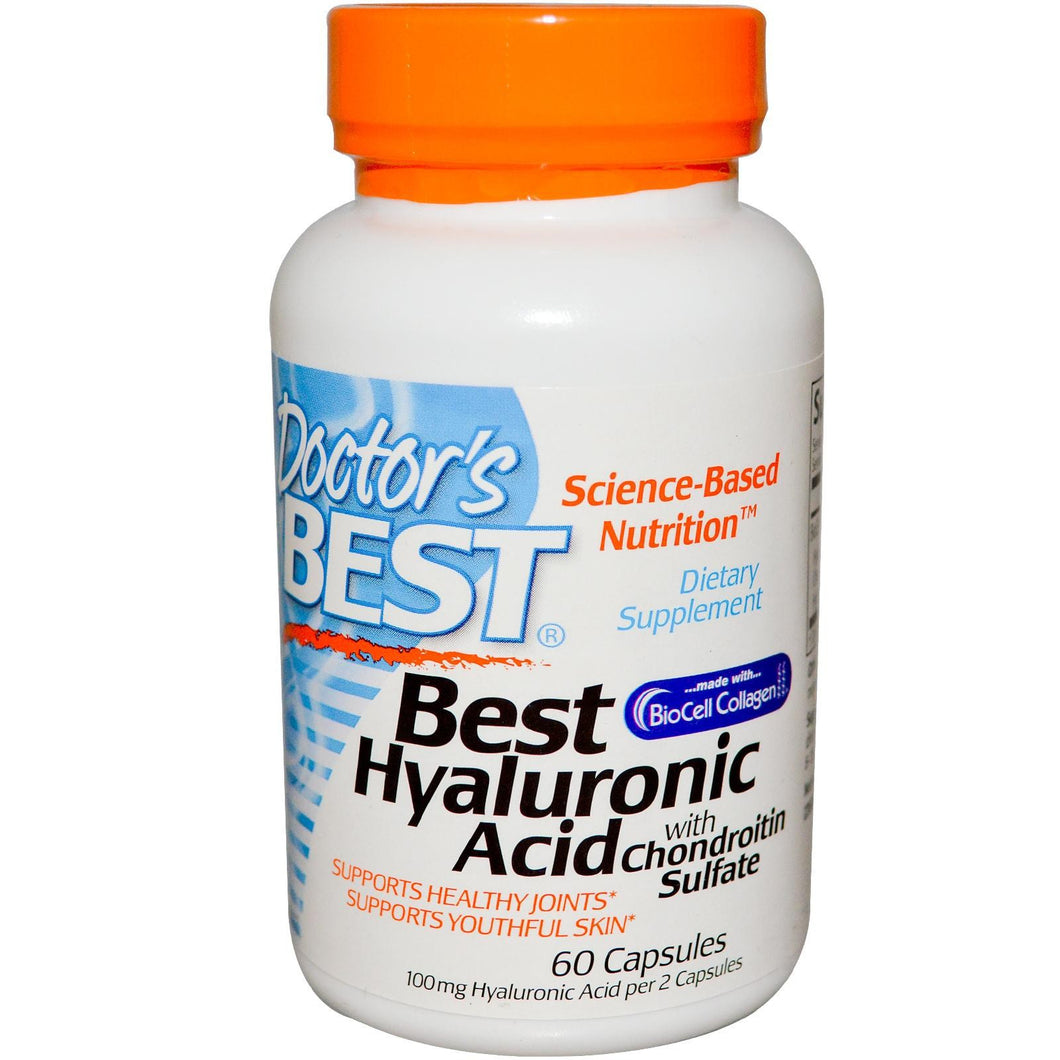 Doctor's Best Best Hyaluronic Acid with Chondroitin Sulfate 60 Capsules