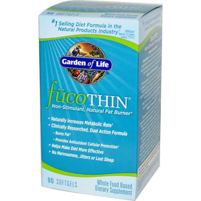 Garden of Life Fuco THIN Non-Stimulant Natural Fat Burner 90 Softgels