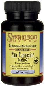 Swanson Ultra Zinc Carnosine 60 Capsules - Dietary Supplement