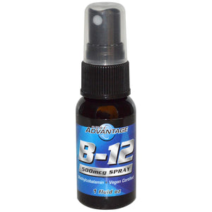Pure Advantage B-12 Spray 500mcg 1 fl oz - Methylcobalamin