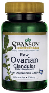 Swanson Premium Raw Ovarian Glandular 250mg 60 Capsules