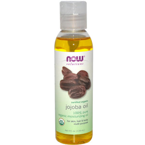 Now Foods, Solutions, Certified Organic, Jojoba Oil, 118 ml, 4 fl oz