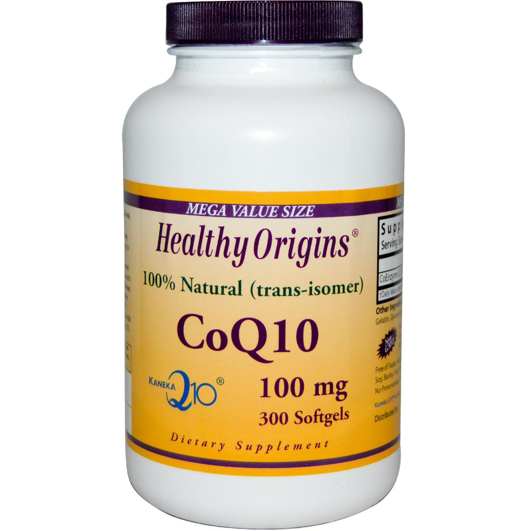 Healthy Origins CoQ10 Kaneka Q10 100 mg 300 Softgels