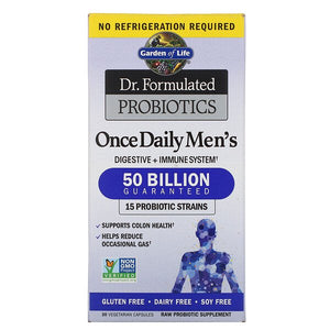 Garden of Life Dr. Formulated Probiotics Once Daily Men's 50 Billion 30 Vegetarian Capsules