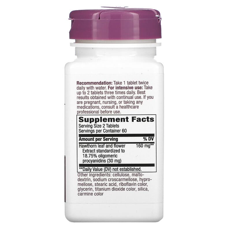Nature's Way, HeartCare, Hawthorn, 80 mg, 120 Tablets