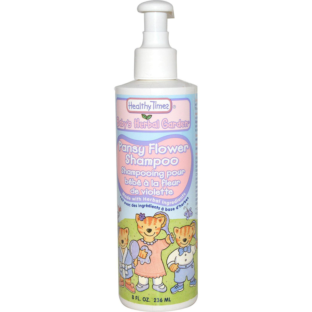 Healthy Times, Baby's Herbal Garden, Shampoo, Pansy Flower, 236 ml, 8 fl oz