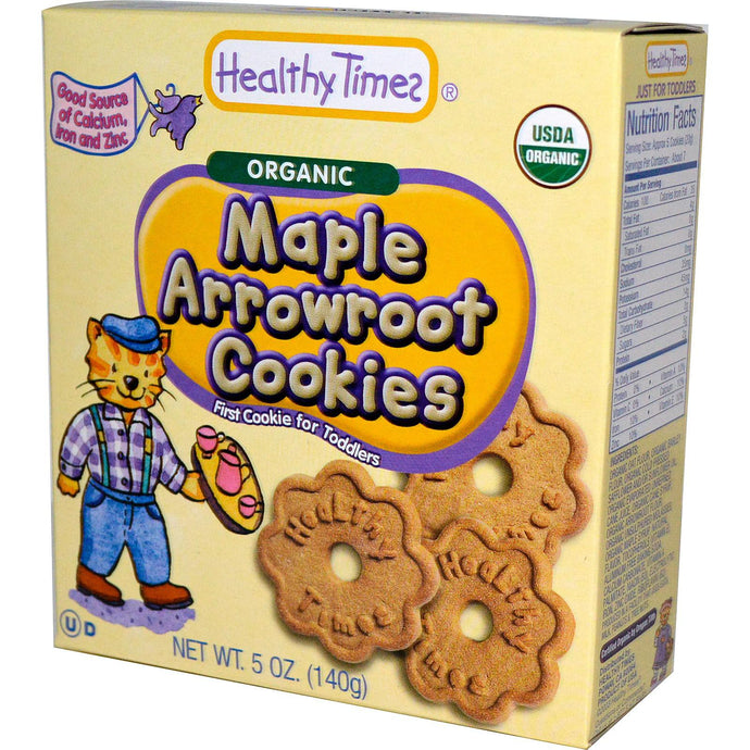 Healthy Times, Organic Maple Arrowroot Cookies, 140 g, 5 oz