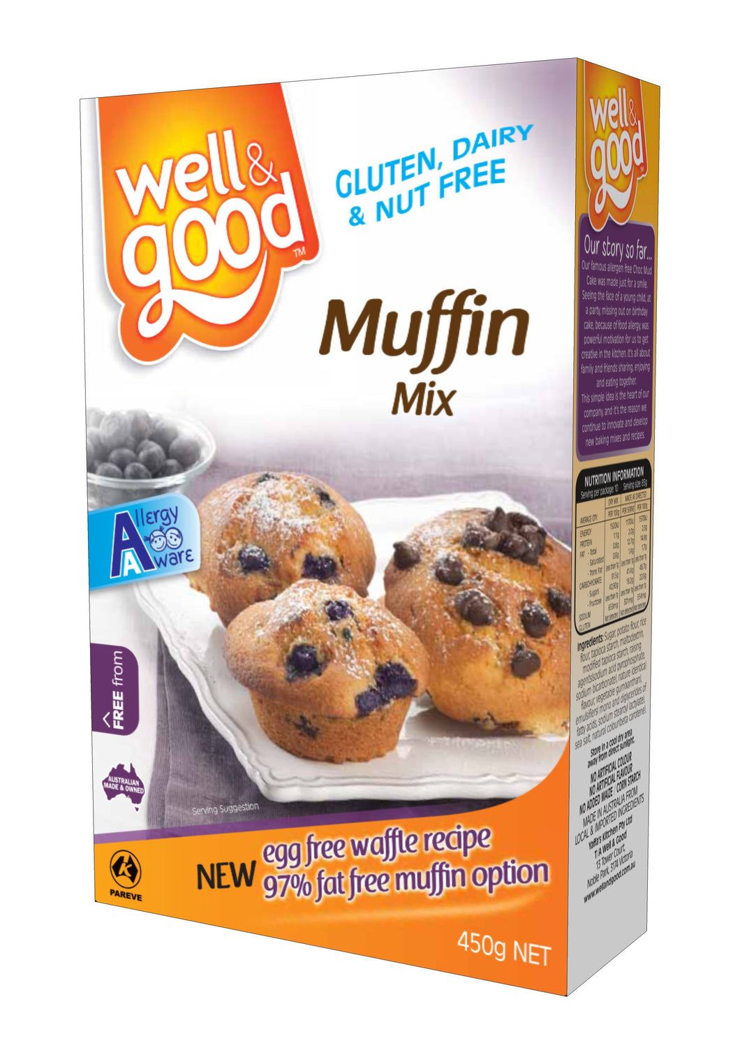 Well & Good, Muffin Mix, 450 g