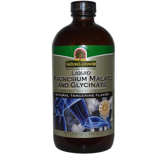 Nature's Answer, Liquid Magnesium Malate & Glycinate, Natural Tangerine Flavor, 480 ml, 16 fl oz