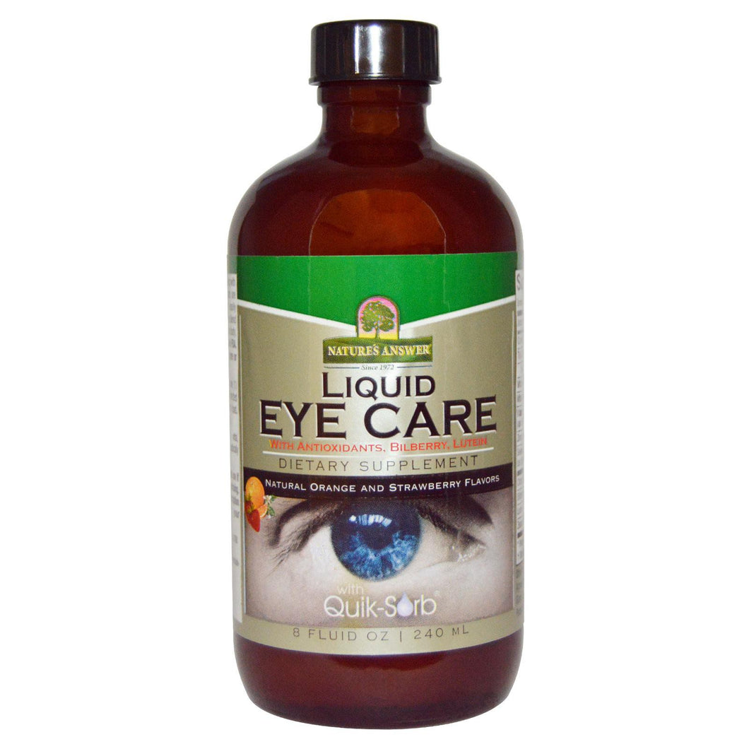 Nature's Answer, Liquid Eye Care, Natural Orange & Strawberry Flavors, 240 ml, 8 fl oz