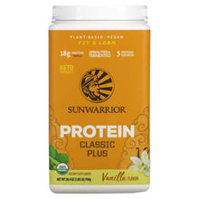 Load image into Gallery viewer, Sunwarrior, Classic Plus Protein, Organic Plant Based, Vanilla, 1.65 lb (750 g)