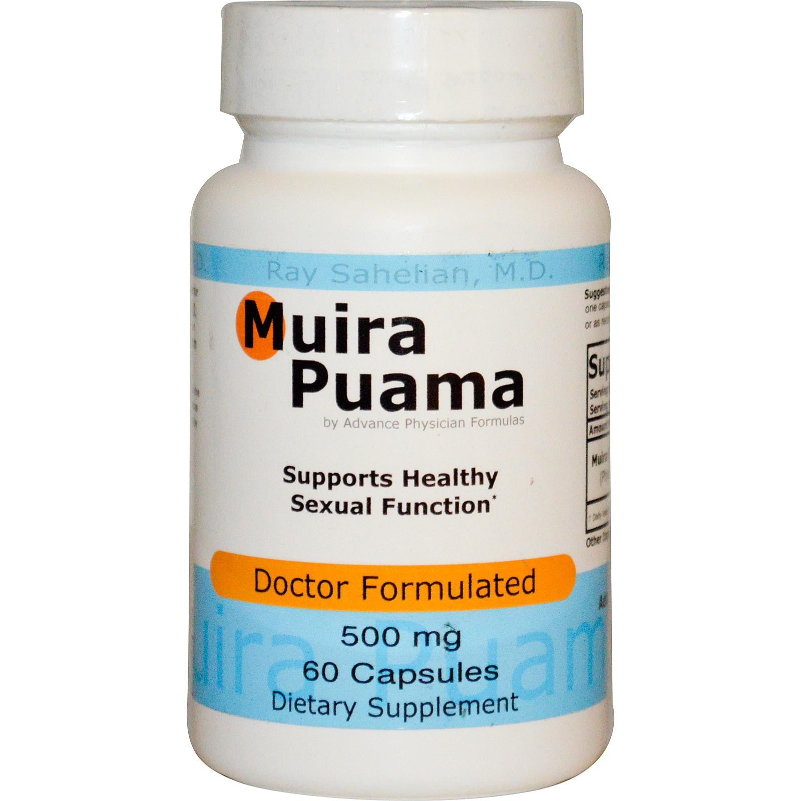 Advance Physician Formulas, Inc., Muira Puama, 500 mg, 60 Capsules