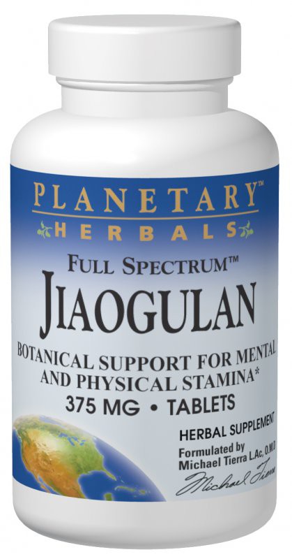 Planetary Herbals, Jiaogulan, Full Spectrum, 375 mg, 60 Tablets