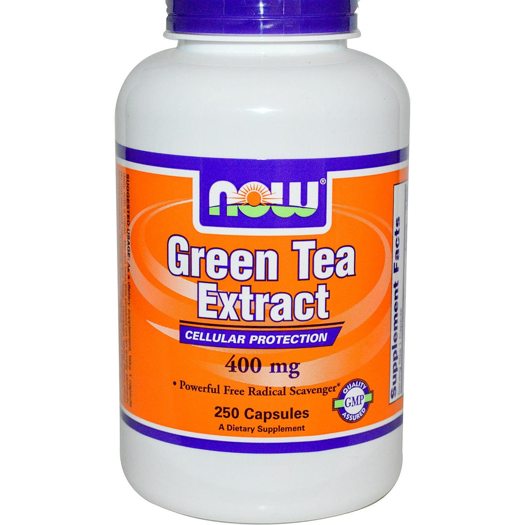 Now Foods Green Tea Extract 400mg 250 Capsules - Dietary Supplement