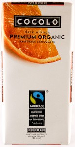 Cocolo, Dark Orange Chocolate, Organic, 100 g
