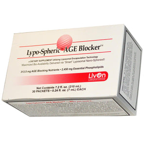 LivOn Laboratories, Lypo-Spheric AGE Blocker, 30 Packets (7ml) Each