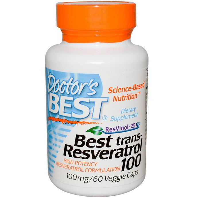 Doctor's Best Trans Resveratrol 100 100mg 60 Veggie Caps