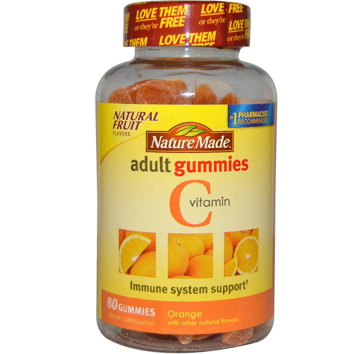 Nature Made, Vitamin C, Adult Gummies, Orange, 80 Gummies