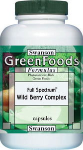 Swanson GreenFoods Formulas Full-Spectrum Wild Berry Complex 120 Capsules