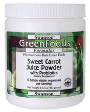Load image into Gallery viewer, Swanson GreenFoods Formulas Sweet Carrot Juice Powder 402g 14.2 oz
