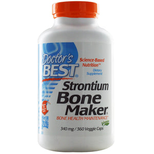 Doctor's Best, Strontium Bone Maker, 340 mg, 360 Veggie Caps