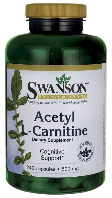 Swanson Premium Acetyl L-Carnitine 500mg 240 Capsules