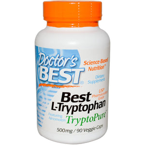 Doctor's Best Best L-Tryptophan 500mg 90 Veggie Caps