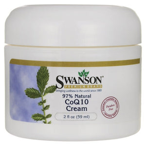 Swanson Premium CoQ10 Cream 97% Natural 59ml - Vitamin Supplement