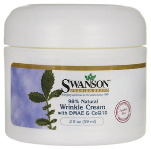 Swanson Premium Wrinkle Cream With DMAE & CoQ10, 98% Natural 59mls