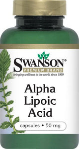 Swanson Premium Alpha Lipoic Acid 50mg 60 Capules
