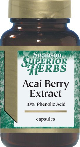 Swanson Superior Herbs Acai Berry Extract 500mg 60 Cap
