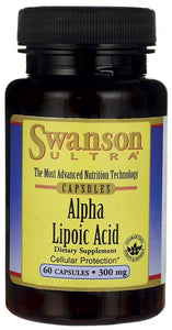 Swanson Ultra Alpha Lipoic Acid 300mg 60 Capsules - Dietary Supplement