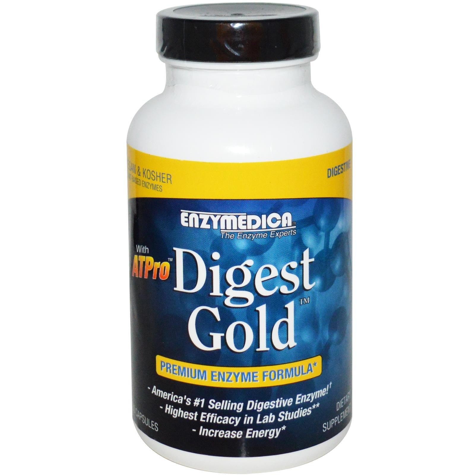 Enzymedica, Digest Gold® with ATPro®, Maximum Strength, 180 Capsules