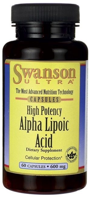 Swanson Ultra Alpha Lipoic Acid 600mg 60 Capsules - Dietary Supplement