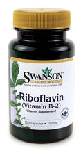 Load image into Gallery viewer, Swanson Premium Vitamin B-2 100mg 100 Capsules