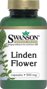 Swanson Premium Linden Flower 500 mg 180 Capsules