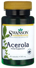 Load image into Gallery viewer, Swanson Premium Acerola 500 mg 60 Capsules