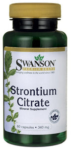 Swanson Premium Strontium Citrate 340 mg 60 Capsules