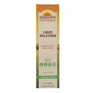 Sundown Naturals Liquid Melatonin Cherry Flavored 2 fl oz (59ml)