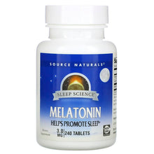 Load image into Gallery viewer, Source Naturals Melatonin 3mg 240 Tablets