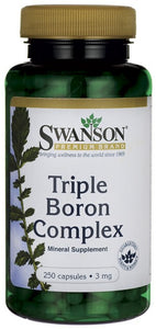Swanson Premium Triple Boron Complex 3mg 250 Capsules