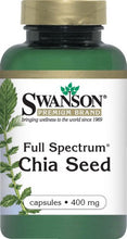 Load image into Gallery viewer, Swanson Premium Full-Spectrum Chia Seed 400mg 60 Capsuless