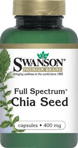 Swanson Premium Full-Spectrum Chia Seed 400mg 60 Capsuless